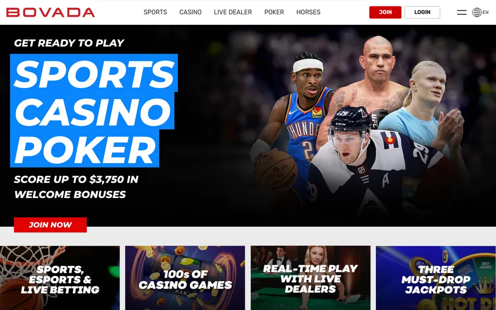 Bovada casino site, North Carolina offer