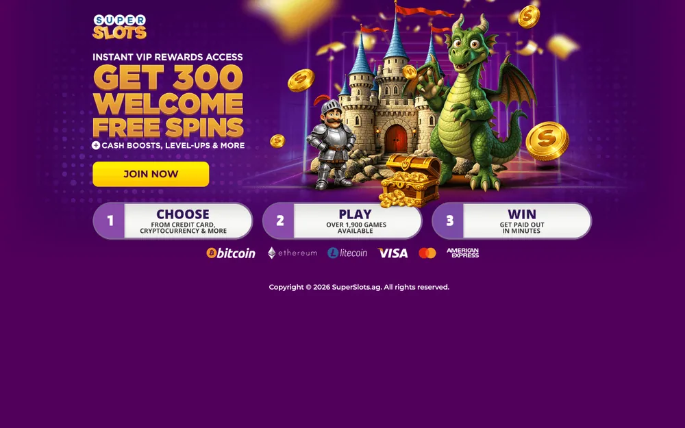 Super Slots casino site, North Carolina offer